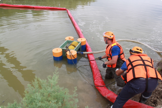 Откачка пруда и водоемов