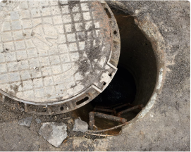 Прочистка канализационных колодцев